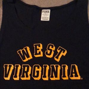 PINK Victoria's Secret Tops - WVU Tank Top PINK Victoria's Secret Tops - WVU Tank Top